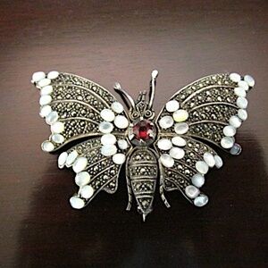 VTG Sterling Silver Butterfly Brooch